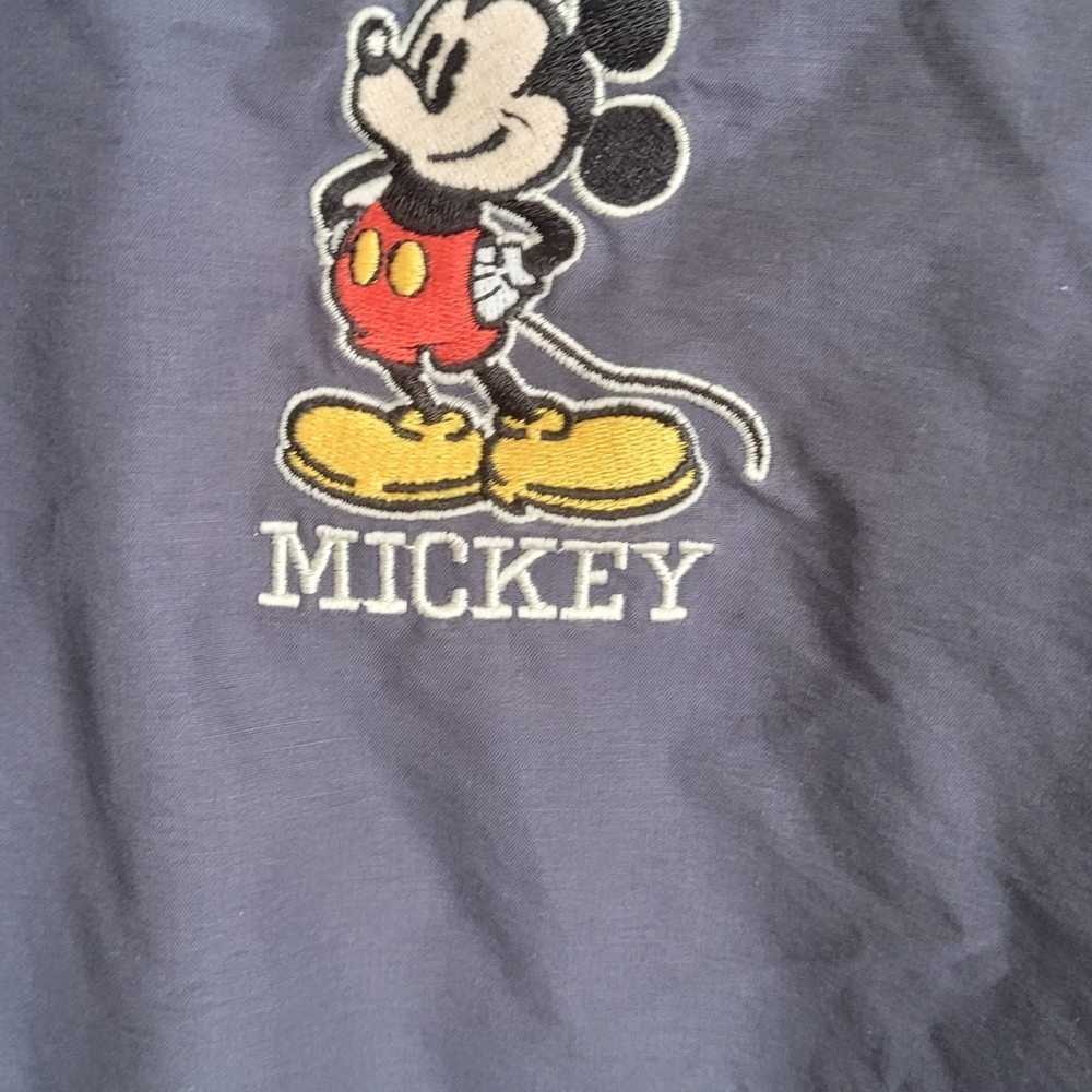 Vintage Mickey Mouse Hooded Bomber Style Windbreaker Jacket Disney Small - Picture 6 of 16